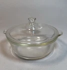 Vintage Pyrex 023-0623B Clear Glass Casserole Dish w Lid 623C Corning Bakeware