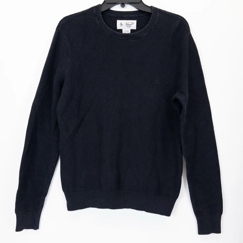 Suéter Penguin By Munsingwear Para Hombre Talla S Pullover Negro Manga Larga Foto 3 de 4