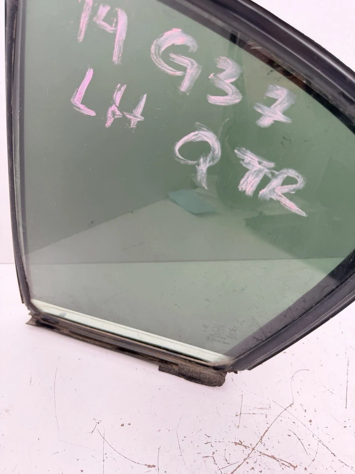 07-15 INFINITI G37 G35 Q40 Right SIDE REAR DOOR QUARTER GLASS OEM Foto 3 de 4