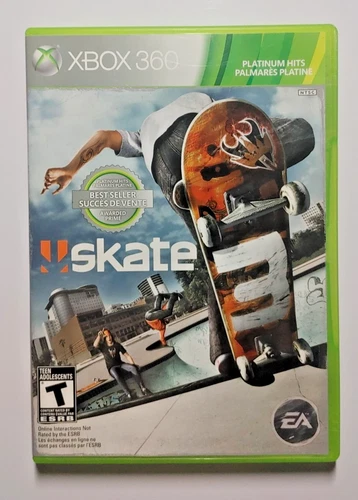 Skate 3 Xbox 360 Platinum Hits Complete Tested