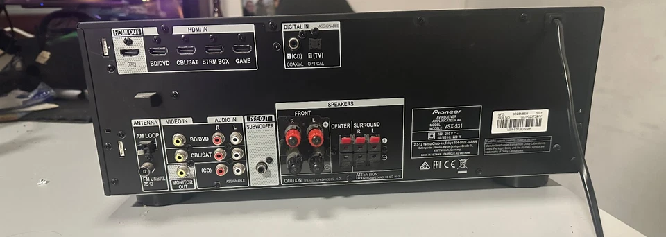Pioneer VSX-531 - AV-Receiver - Bluetooth - HDMI - Schwarz - DEFEKT ! - Bild 2 von 2