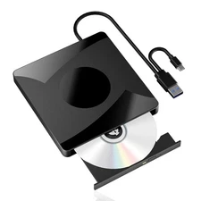 External CD DVD Drive USB 3.0 Type C Portable Burner Reader Laptop PC