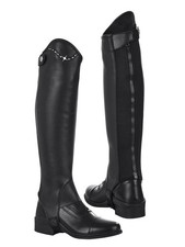 Busse Wadenchaps Soft Crystal Junior Lederchaps Kinder schwarz mit Glitzer