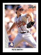 PETE SMITH ⚾ 1990 Leaf Baseball #144 Atlanta Braves