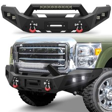 F250 Front Bumper For Ford F250 F350 Super Duty 2011-2016 W Winch Plate Lights F250 Front Bumper For Ford F250 F350 Super Duty 2011-2016 W Winch Plate Lights