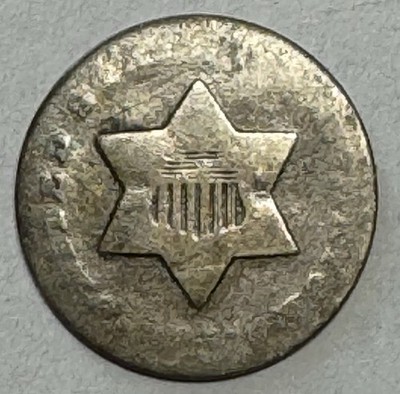 1851-O 3 Cent Silver Date Weak But Visible We Combine Shipping Trime