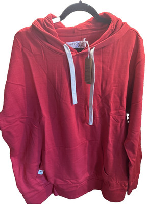 Kangol x Men's Pullover Hoodie Sweatshirt Red Size XXL Kangaroo Pocket NWT