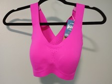 Brooks Run Bra Dare Crossback 32C D Pullover Sports Bra Pink Magenta 350074633