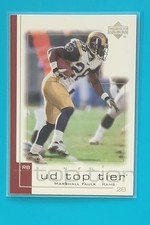 2001 Upper Deck Top Tier #138 Marshall Faulk St Louis Rams Football Card