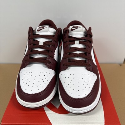 NIKE DUNK LOW RETRO_WHITE/REDWOOD-GYM RED DV0833-115-SIZE 10.5