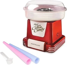 Nostalgia Cotton Candy Machine - Retro Cotton Candy Machine for Kids with 2...