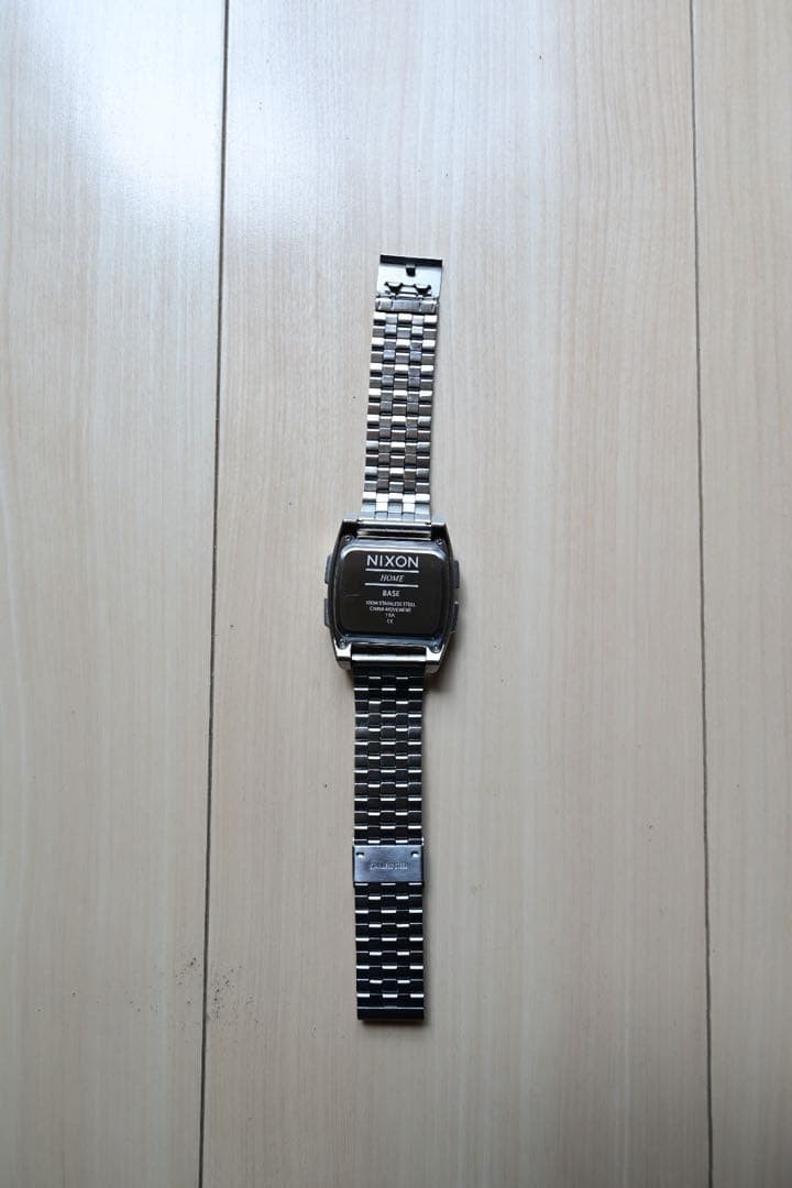NIXON Home Base A1107000 Quartz Men's Watch Silver Gold Digital