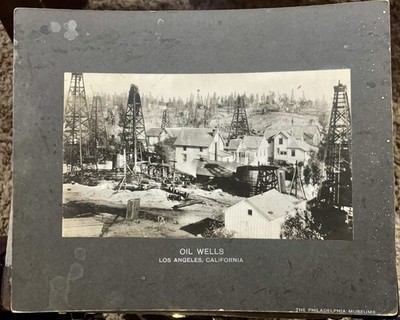 Oil Wells City Industry Pennsylvania Philadelphia Museum Gelatin Cabinet Photo