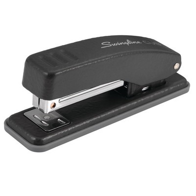 Compact Desktop Stapler 20 Sheet Capacity Metal Mini Stapler Matte Black