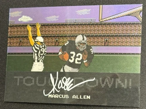 2025 Topps Chrome Marcus Allen Tecmo Autographs (RAW)