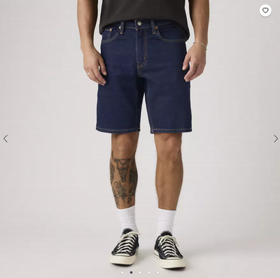 #ad Levi#x27;s 445 Athletic 10quot; Men#x27;s Shorts Icarus Sun Short Dark Wash Stretch $24.24