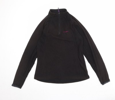 Schwarzer Damenpullover Sweatshirt UK 10 Regular Mountain Life