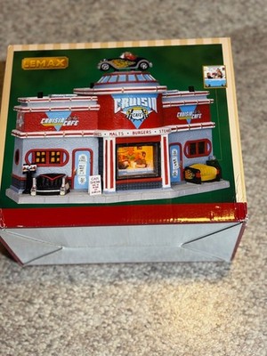 new Lemax 2012 Cruisin Cafe Jukebox Junction 25406 U2 Carshow Burger