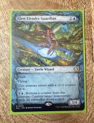Magic the Gathering - Glen Elendra Guardian - Lorwyn Eclipsed - Fable Frame - MTG