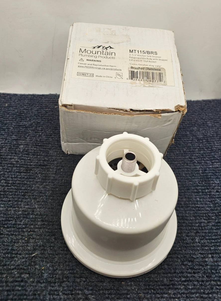 MOUNTAIN MT115/BRS: 3in1 3-1/2" Kitchen Sink Strainer with Stopper Lid & Basket
Opens in a new windo