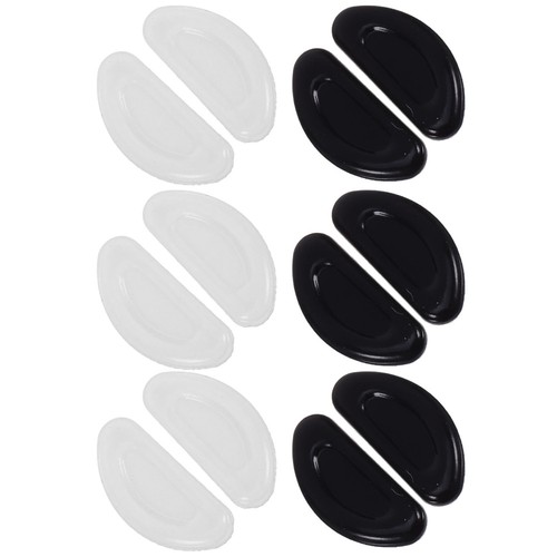 6 pares de almohadillas antideslizantes para la nariz suministros para gafas de repuesto - Imagen 4 de 12
