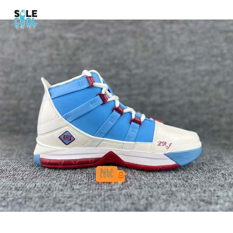 Nike Zoom Lebron III QS Houston Oilers Blue Men's Shoes AO2434-400