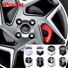 Tapacubos de rueda de auto 4 piezas 56/60 mm cubiertas de insignia accesorios para automóviles para Ford Focus Fie