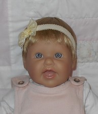 Monique Unisex INFANT Doll Wig SIZE 9/10 BIG BLONDE Partial Cap NWT