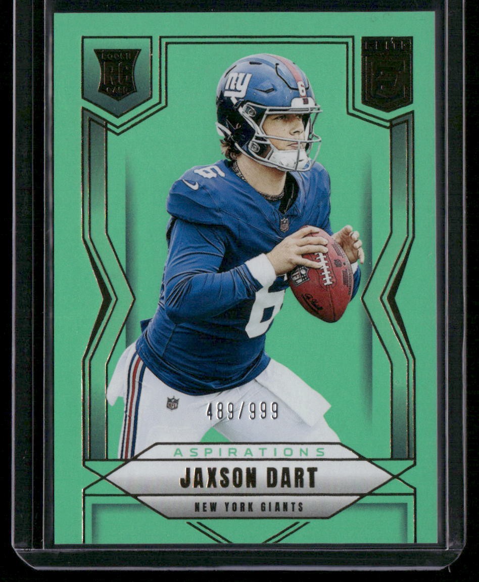 2025 Donruss Elite #103 Jaxson Dart Aspirations Lime Green #/999