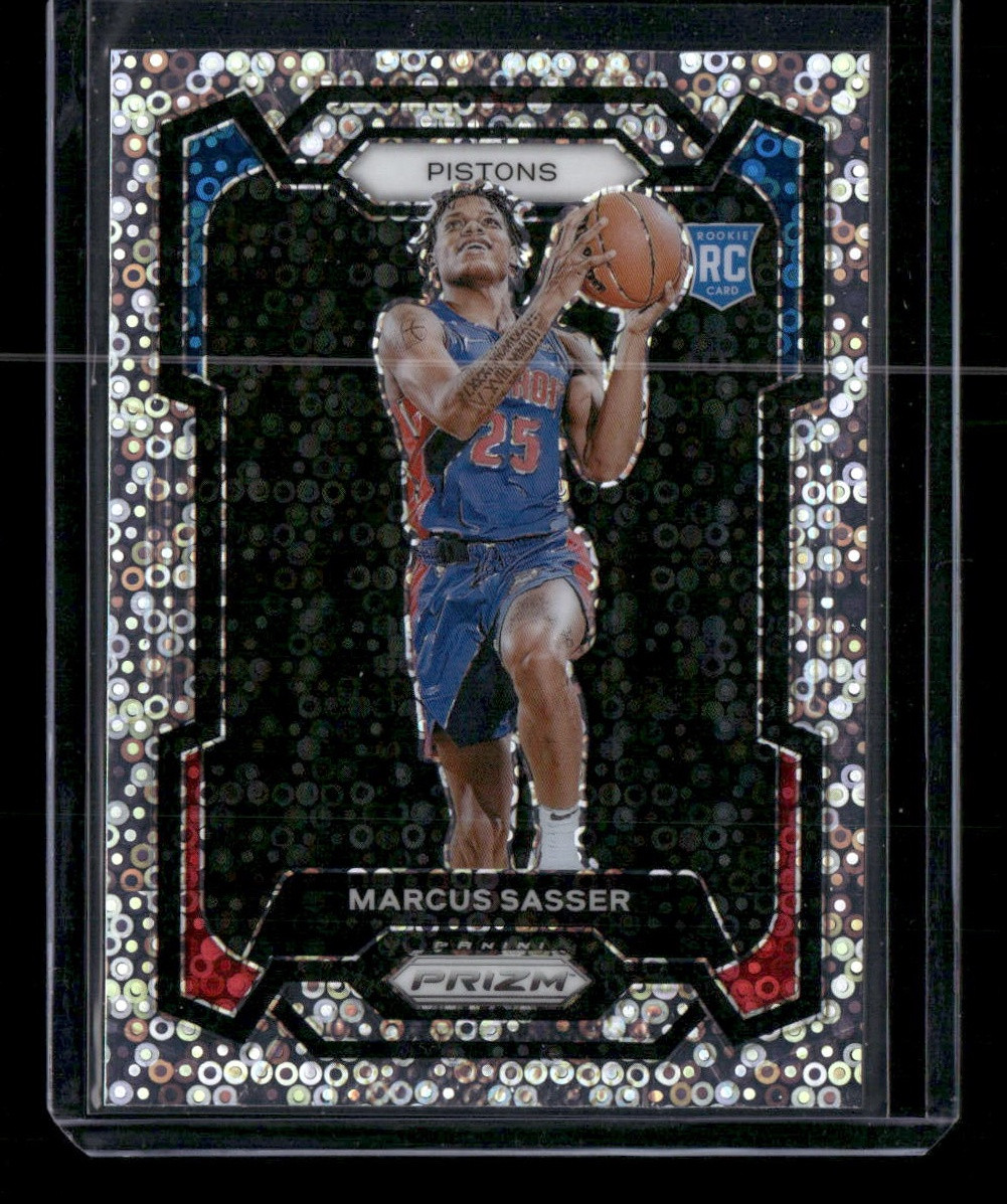 2023-24 Prizm - #174 Marcus Sasser - Silver Fast Break Disco – RC - 13594