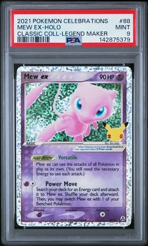 2021 POKEMON CELEBRATIONS CLASSIC COLLECTION #88 MEW EX-HOLO PSA 9