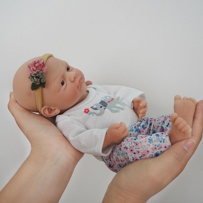 12'' Reborn Baby Doll Silicone Full Body Realistic Newborn The Look Real Eyes ...