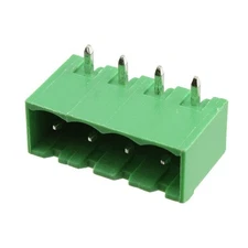 10-pcs On Shore 4 Position Terminal Block Header Shrouded 5mm Right Angle
