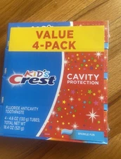Crest Kids Toothpaste 4 pack