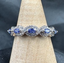 Bomb Party Ring Size 8 Sapphire Corundum Rhodium New Day New Me Rbp5294.