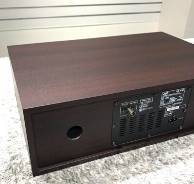 JVC NX-W30 Compact Stereo System Bluetooth Walnut Wood Cabinet CD