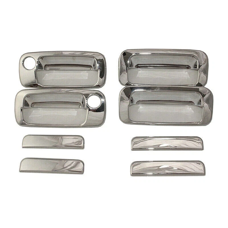 Cubierta de marco de tazón de manija de puerta cromada para Toyota Land Cruiser 80 FJ80 90-97 Foto 2 de 3