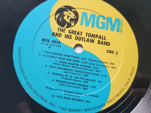 TOMPALL (Glaser) HIS OUTLAW BAND - The Great Tompall And His Outlaw Band EX/EX - Imagen 6 de 6