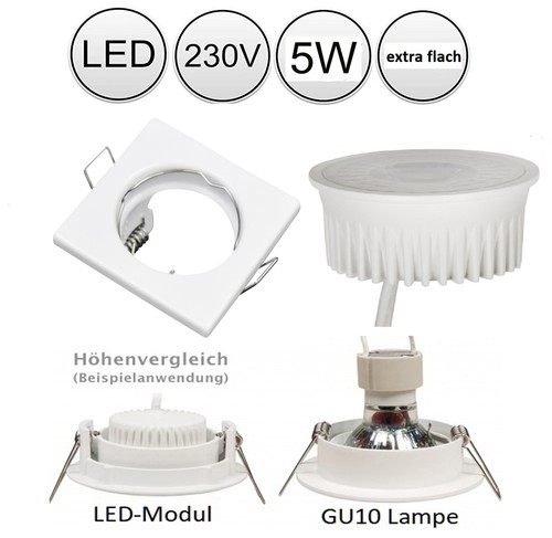 Led Mobeleinbaustrahler 55mm Lochma 230v
