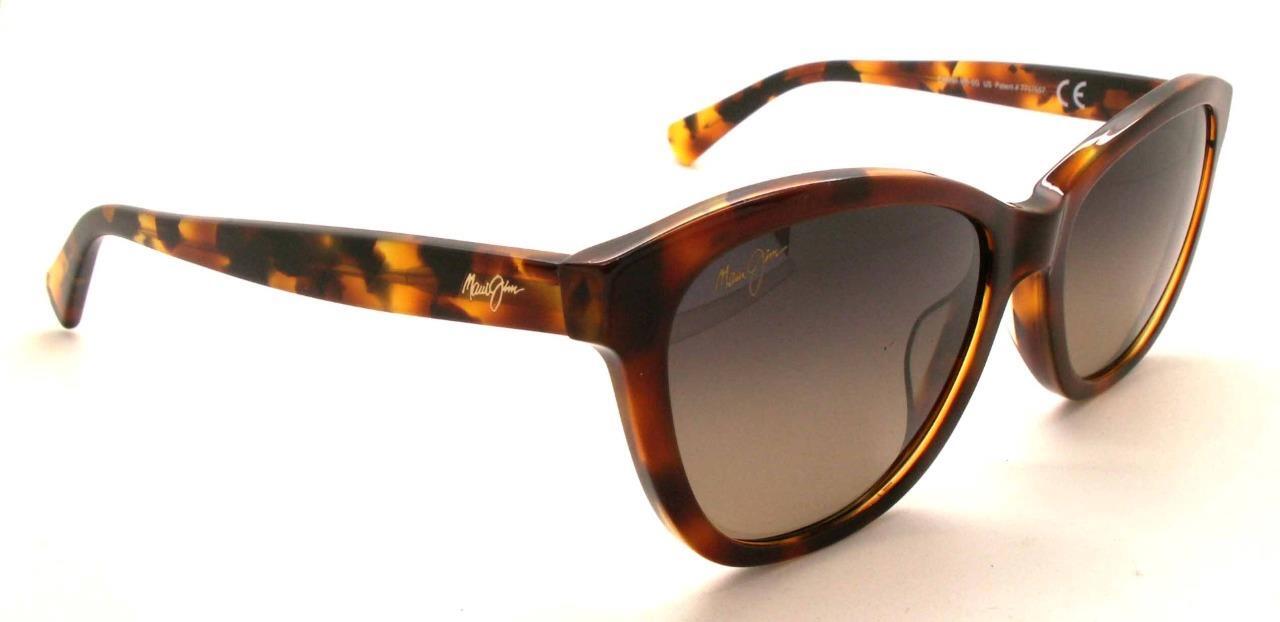 Maui Jim CANNA Polarized Sunglasses 76910E Tortoise/Bronze Cat Eye