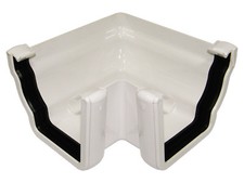 Floplast Guttering RAN2WH 110mm Niagara Ogee - 90* External Angle - White