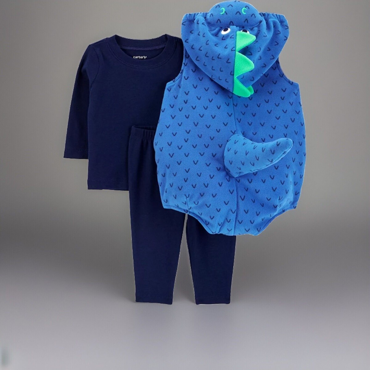 Carter's Baby Blue Dinosaur Costume 3-6 Months NWT for Halloween