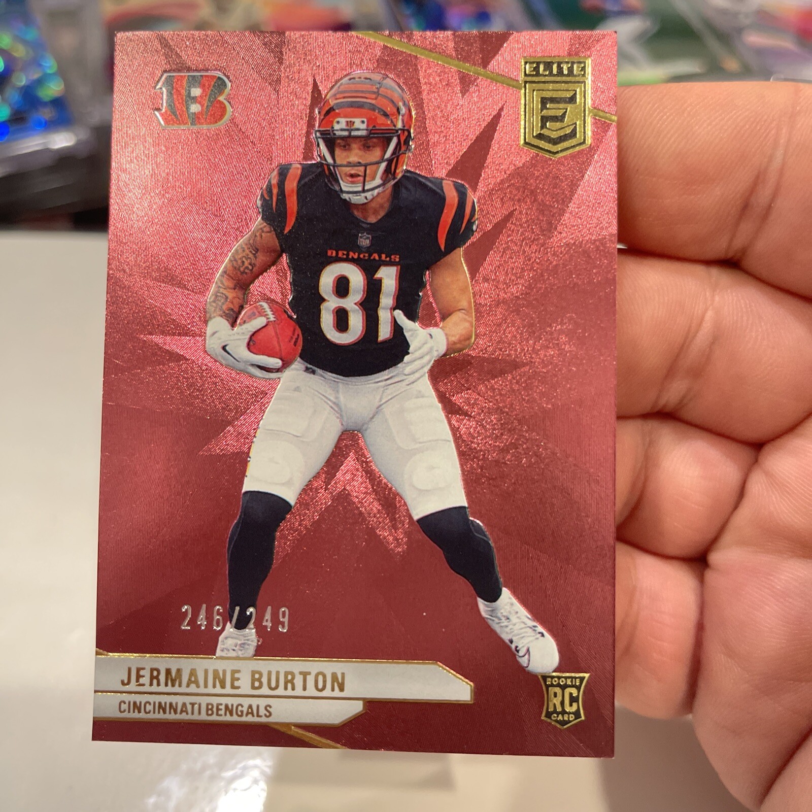 🇺🇸 2024 Donruss Elite Jermaine Burton Rookie Maroon /249 Bengals RC 🔥