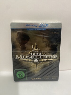 DIE DREI MUSKETIERE 3D BLU RAY - STEELBOOK - GERMANY - BRAND NEW / SEALED