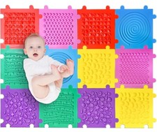 12 Pieces sensory quare EA Foam Interlocking Tile Floor Puzzle Mat