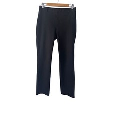 Quince ultra stretch ponte straight leg pants black medium