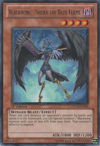 Blackwing - Shura the Blue Flame - DP11-EN004 - Rare - 1st Edition x3 - Lightly
