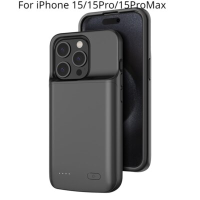 Battery Case For iPhone 15 Pro Max 15 Plus Charging Cover Portable Power Bank