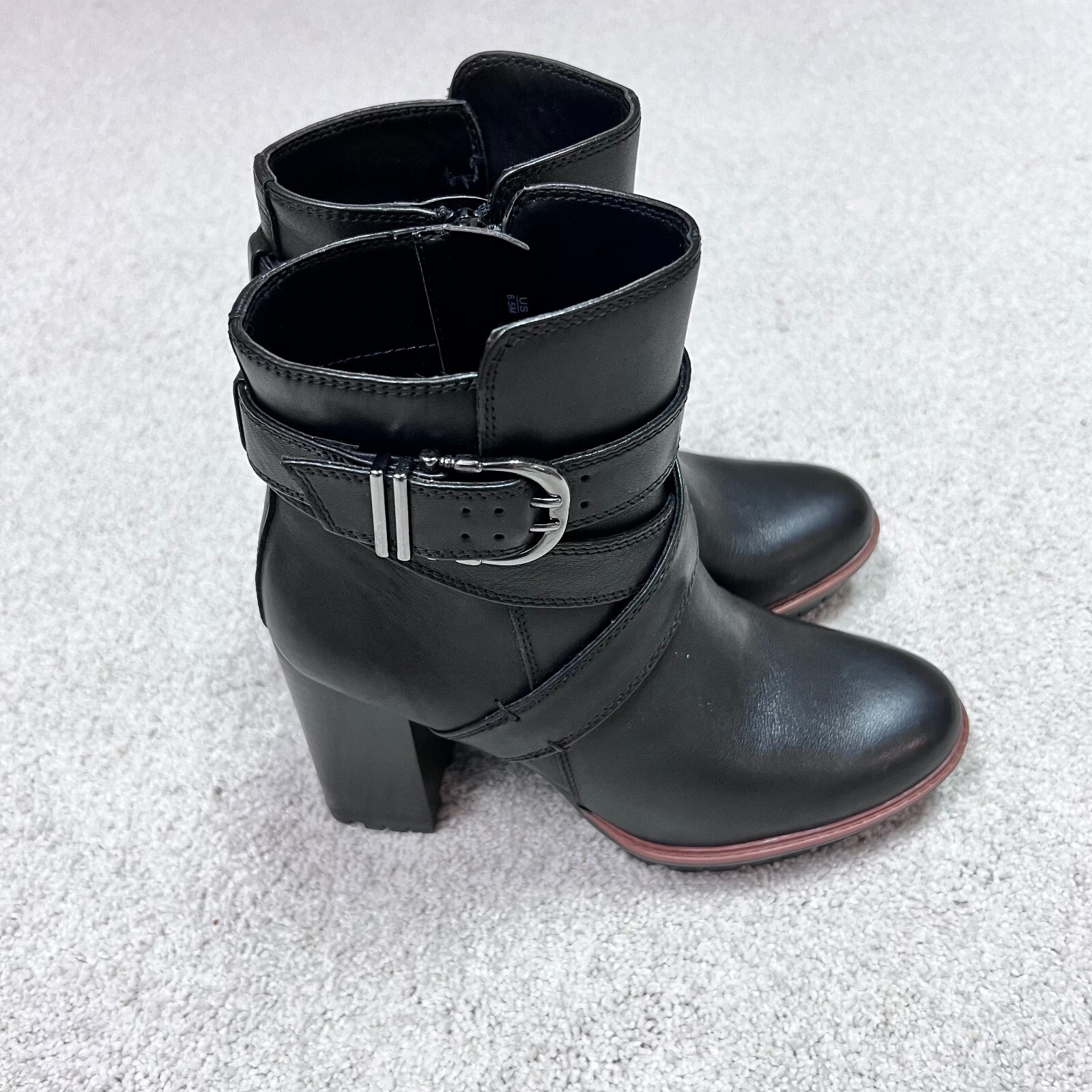 Botín Naturalizer Lyra Cuero Lea Negro Para Mujer Talla 6.5 M