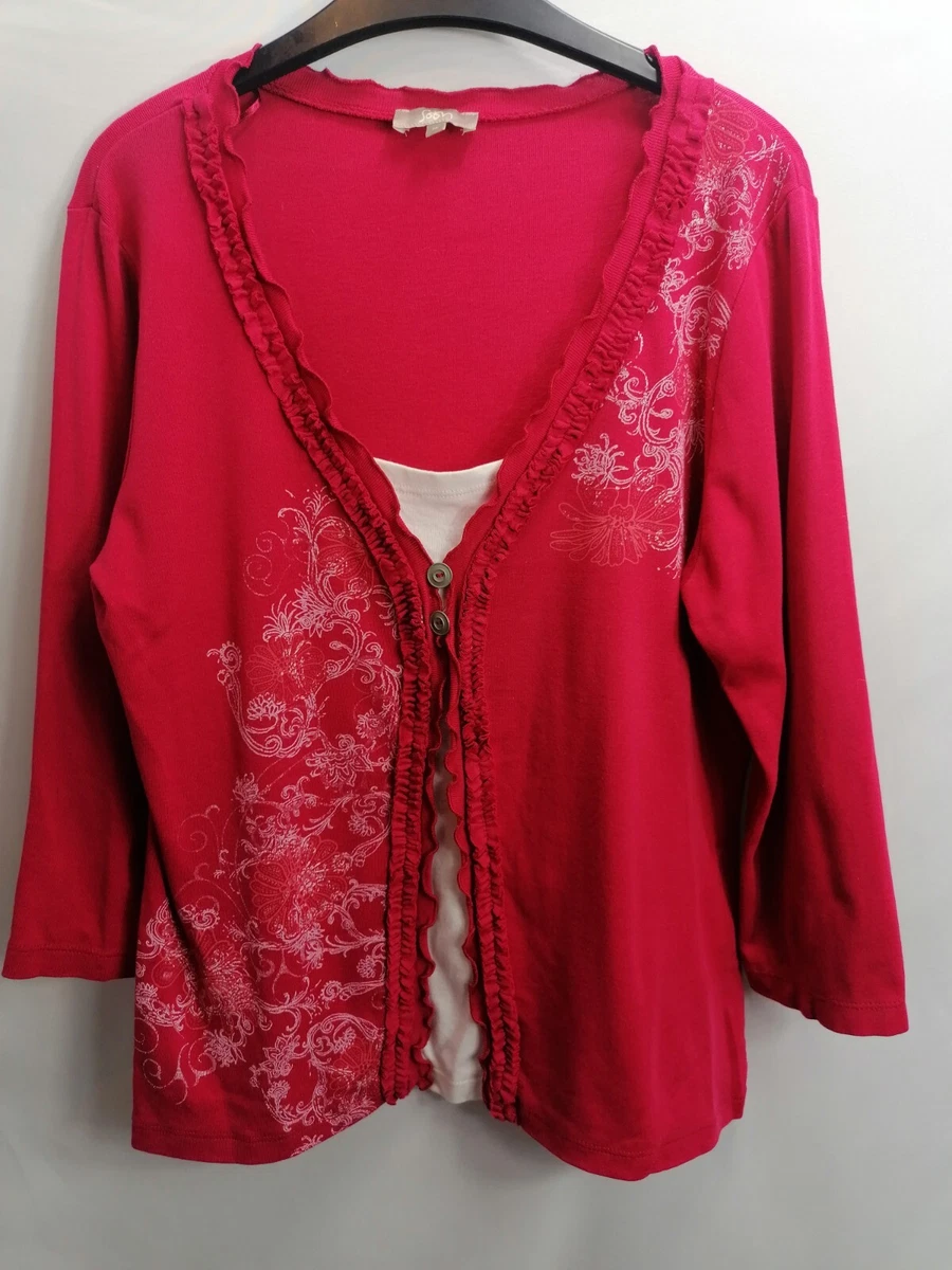 Matalan top red cardigan